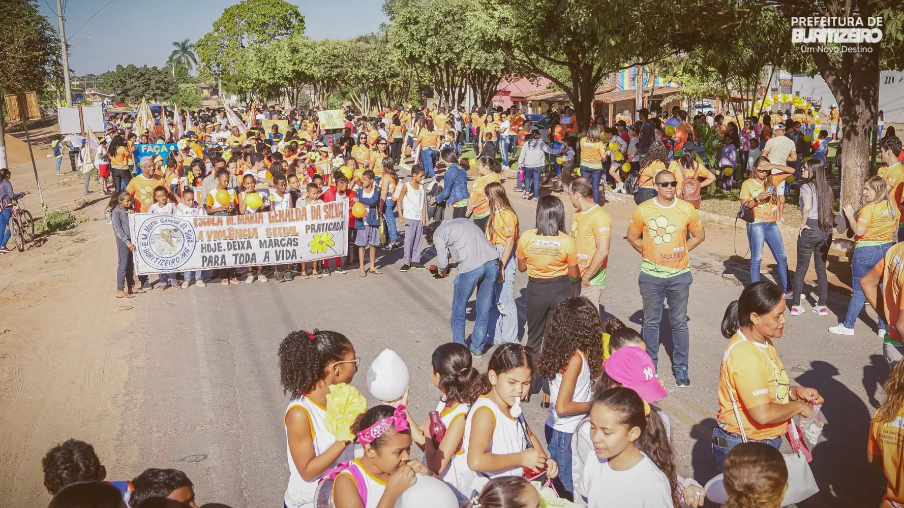 XII Caminhada de Conscientização pela Proteção de Crianças e Adolescentes contra o Abuso e a Exploração Sexual.