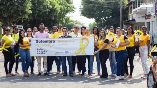 Prefeitura de Buritizeiro realiza blitz educativa em alusão ao Setembro Amarelo